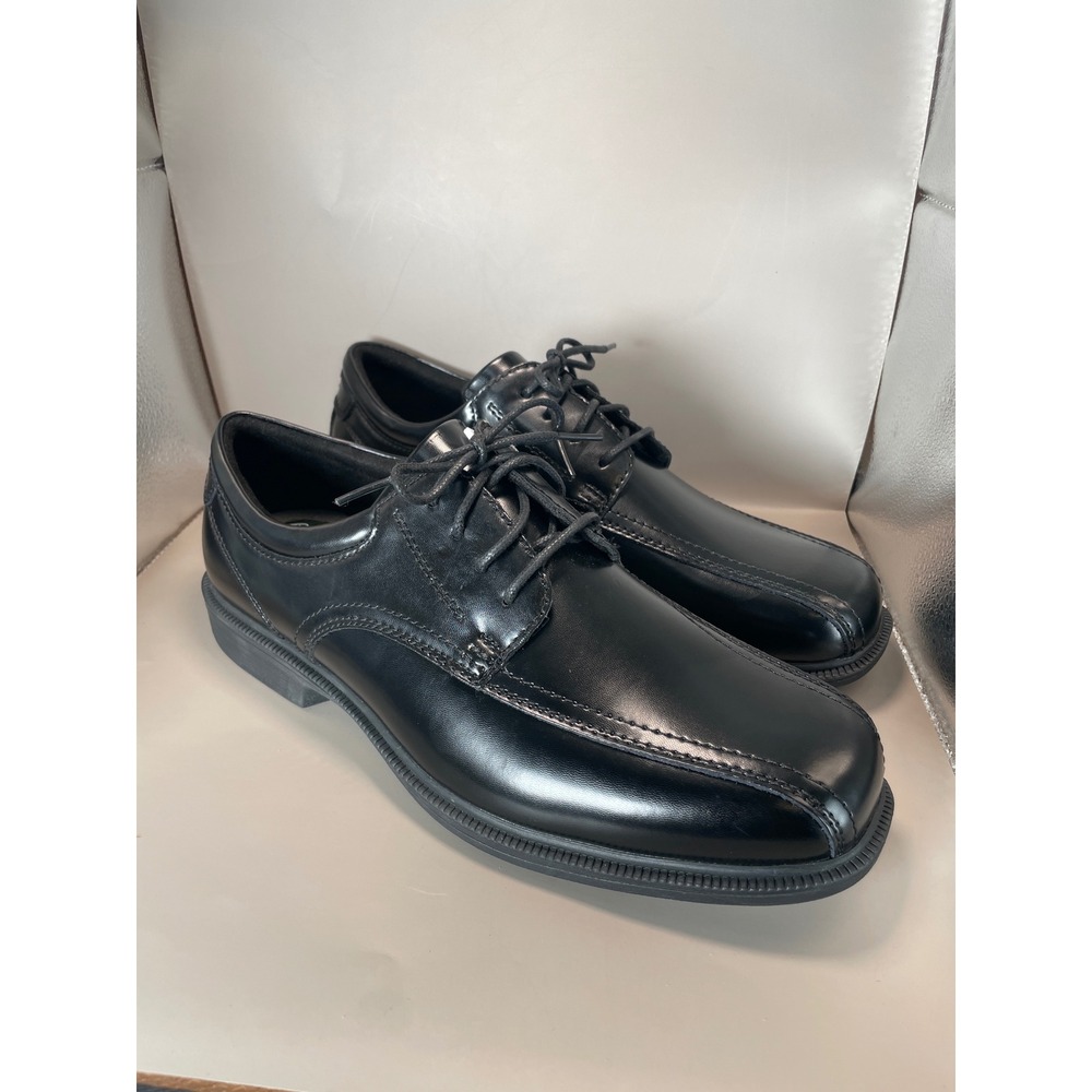 Nunn Bush Kore Mens Black Leather Bicycle Toe Oxford Shoes 11W 84356-001 - Picture 2 of 8